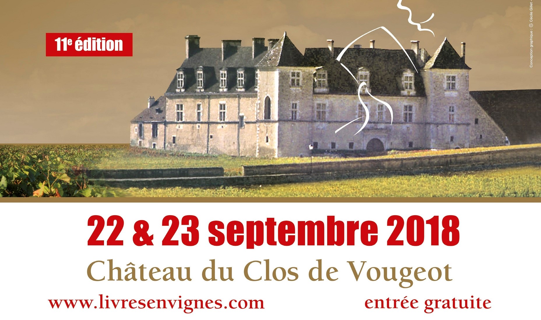 Salon Livres en Vignes au château du Clos de Vougeot, festival littéraire et gastronomique.