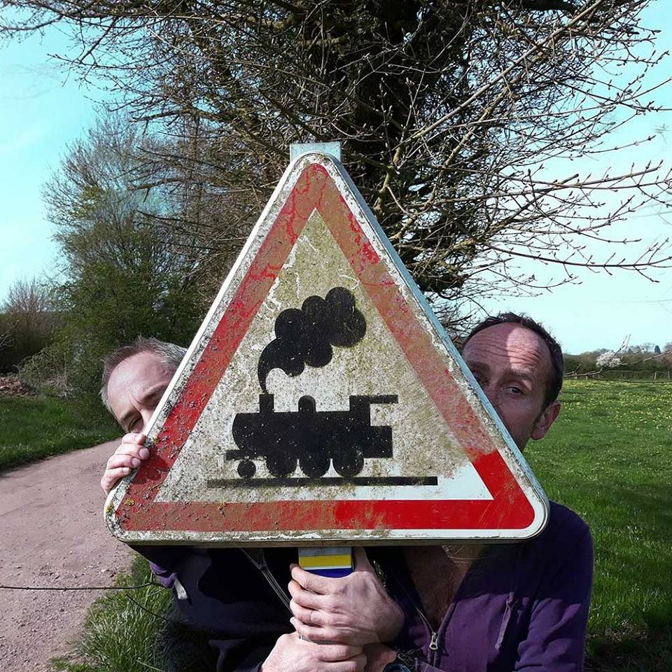 Image de François Grosso et de Renaud Buénerd, éditeurs indépendants aux éditions du Chemin de Fer